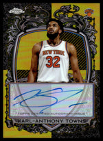 2025-26 Topps Chrome Karl-Anthony Towns Gold Signature Style Auto /50