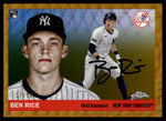 2025 Topps Chrome Platinum #311 Ben Rice Gold Wave Rookie RC /50