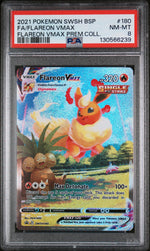 2021 Pokemon Sword and Shield Black Star Promo Premium Collection Flareon Vmax #SWSH180 PSA 8
