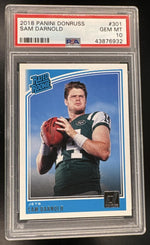 2018 Panini Donruss Rated Rookie Sam Darnold #301 PSA 10