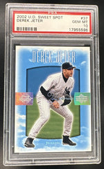 2002 Upper Deck Sweet Spot Derek Jeter #37 PSA 10