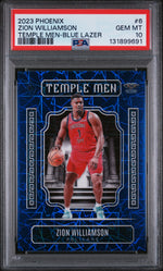 2023 Panini Phoenix Temple Men Blue Lazer Zion Williamson #6 /275 PSA 10