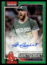 2026 Topps Series 2 #53 Garrett Crochet Green Auto /99