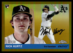 2025 Topps Chrome Platinum #254 Nick Kurtz True Gold Rookie RC /50