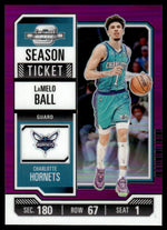 2023 Contenders Optic #35 LaMelo Ball Season Ticket Purple /15