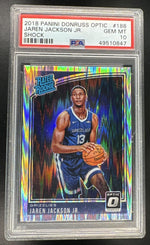 2018 Donruss Optic Rated Rookie Shock Jaren Jackson Jr. #188 PSA 10
