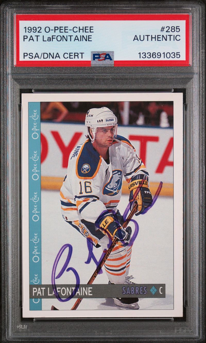 1992 O-Pee-Chee Pat Lafontaine #285 PSA 0