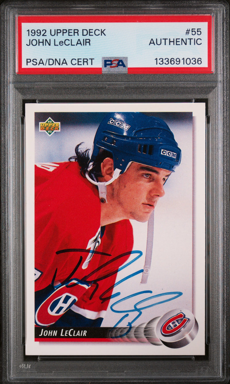 1992 Upper Deck Young Guns John Leclair #55 PSA 0