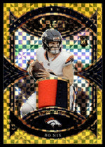 2024 Select Bo Nix Rookie Swatches Patch Gold /10