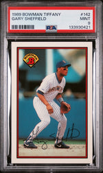 1989 Bowman Tiffany Gary Sheffield #142 /6000 PSA 9