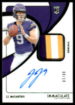 2024 Immaculate #101 J.J. McCarthy Rookie Patch Auto /18