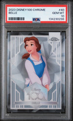 2023 Topps Chrome Disney100 Belle #40 PSA 10