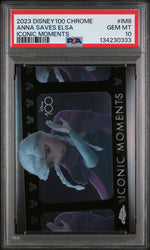 2023 Topps Chrome Uk Disney 100 Years of Wonder Iconic Moments Anna Saves Elsa #IM8 PSA 10