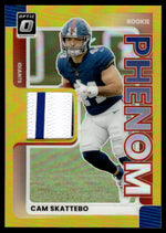 2025 Donruss Optic Cam Skattebo Rookie RC Phenom Gold Patch /10