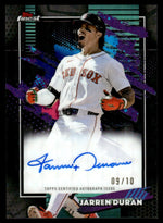 2026 Finest Jarren Duran Black Refractor Auto /10