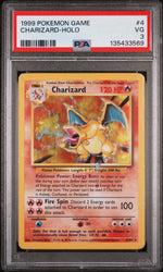 1999 Pokemon Game Holo Charizard #4 PSA 3