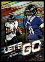 2025 Topps Chrome #LG-2 Lamar Jackson Let's Go SSP