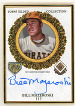2025 Topps Gilded #GCH-BM Bill Mazeroski Framed Gold Champions Auto SSP 1/1