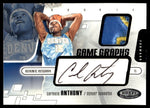 2003 Fleer Hoops Hot Prospects #95 Carmelo Anthony Game Graphs Patch Auto /400