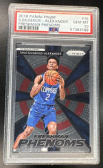 2018 Panini Prizm Freshman Phenoms Shai Gilgeous-Alexander #15 PSA 10