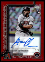 2025 Topps Chrome Adrian Del Castillo Rookie Debut Red Auto SSP RC /5