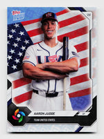 2026 Topps Now #USA01 Aaron Judge World Baseball Classic WBC Logo Refractor