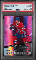 2024 Upper Deck Credentials Pink Lane Hutson #126 /50 PSA 10