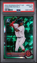 2022 Bowman Draft Sapphire Edition Green Ceddanne Rafaela #104 /50 PSA 9