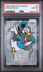 2023 Topps Chrome Uk Disney 100 Years of Wonder Donald Duck #86 PSA 10