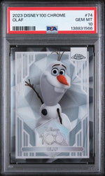 2023 Topps Chrome Disney100 Olaf #74 PSA 10