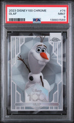 2023 Topps Chrome Disney100 Olaf #74 PSA 9