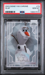 2023 Topps Chrome Disney100 Olaf #74 PSA 10