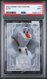 2023 Topps Chrome Disney100 Olaf #74 PSA 9