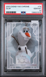 2023 Topps Chrome Disney100 Olaf #74 PSA 10