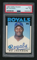 1986 Topps Traded Bo Jackson #50T PSA 8