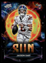 2025 Topps Chrome #PPSU-JD Jaxson Dart Rookie RC Planetary Pursuit Sun SSP