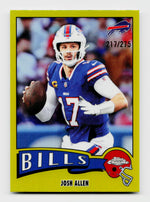2025 Topps Chrome 1975 Josh Allen Yellow /275