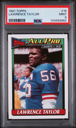 1991 Topps Lawrence Taylor #16 PSA 9