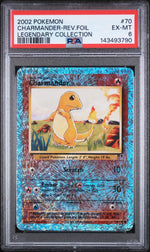 2002 Pokemon Legendary Collection Reverse Holo Charmander #70 PSA 6