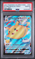 2021 Pokemon Sword and Shield Celebrations Full Art Flying Pikachu Vmax #007 /25 PSA 10