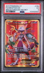 2015 Pokemon XY Breakthrough Secret Rare Mewtwo Ex #164 PSA 5