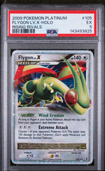 2009 Pokemon Platinum Rising Rivals Flygon Lv X #105 PSA 5