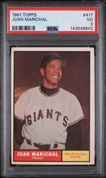 1961 Topps Juan Marichal #417 PSA 3