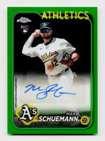 2024 Topps Chrome Max Schuemann True Green Rookie RC Auto /99