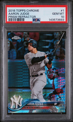 2018 Topps Chrome Prism Refractor Aaron Judge #1 PSA 10