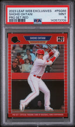 2023 Leaf Web Exclusives Pro Set Red Shohei Ohtani #PSG68 /89 PSA 9