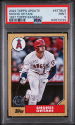 2022 Topps Update '87 Topps Shohei Ohtani #87TBU5 PSA 9