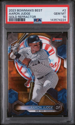 2023 Bowman's Best Gold Aaron Judge #2 /50 PSA 10