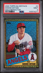 2020 Topps '85 Silver Pack Chrome Gold Refractor Shohei Ohtani #85C2 /50 PSA 9