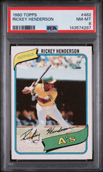 1980 Topps Rickey Henderson #482 PSA 8